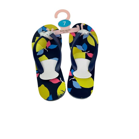 Kate Spade Lemon Zest Sandals Flip Flop Woman Size 7 - Picture 2 of 6